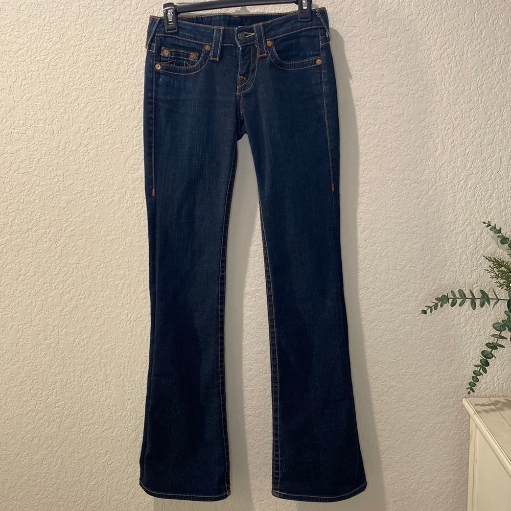 True Religion women’s dark wash boot cut jean